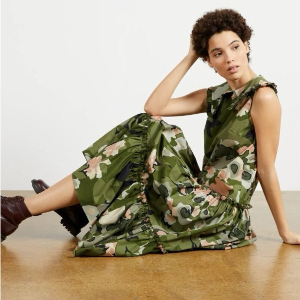 Ted Baker Norfolk Camo Collar Dress